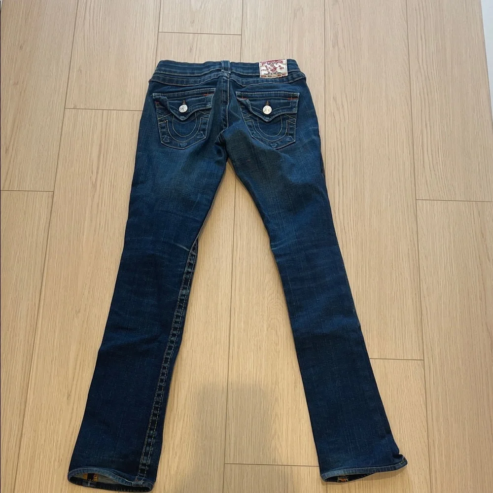 True Religion Dark Blue Boot Cut Jeans - Picture 3 of 5